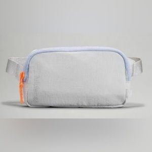 Lululemon mini belt bag grey and orange accents